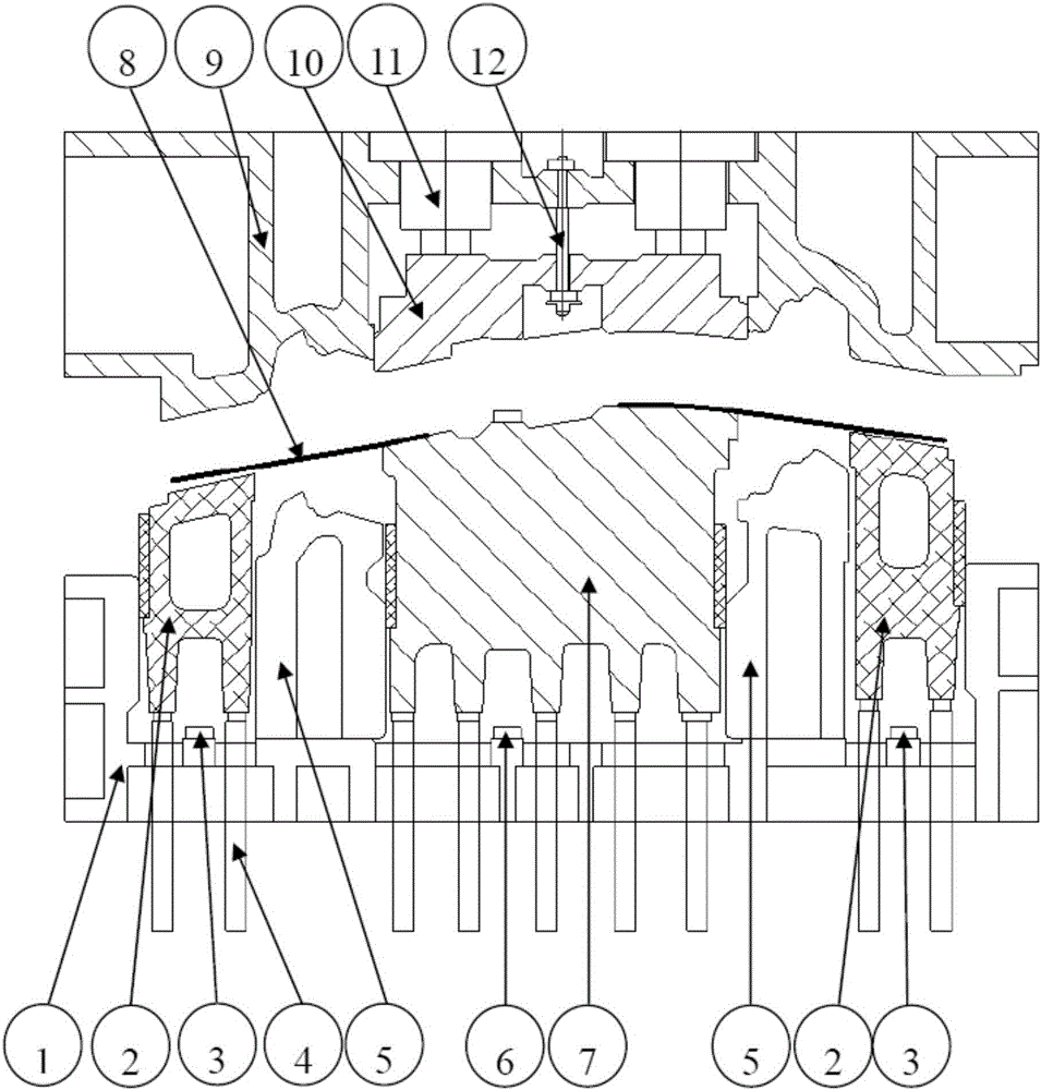 Vehicle body side outer plate drawing mold and drawing method