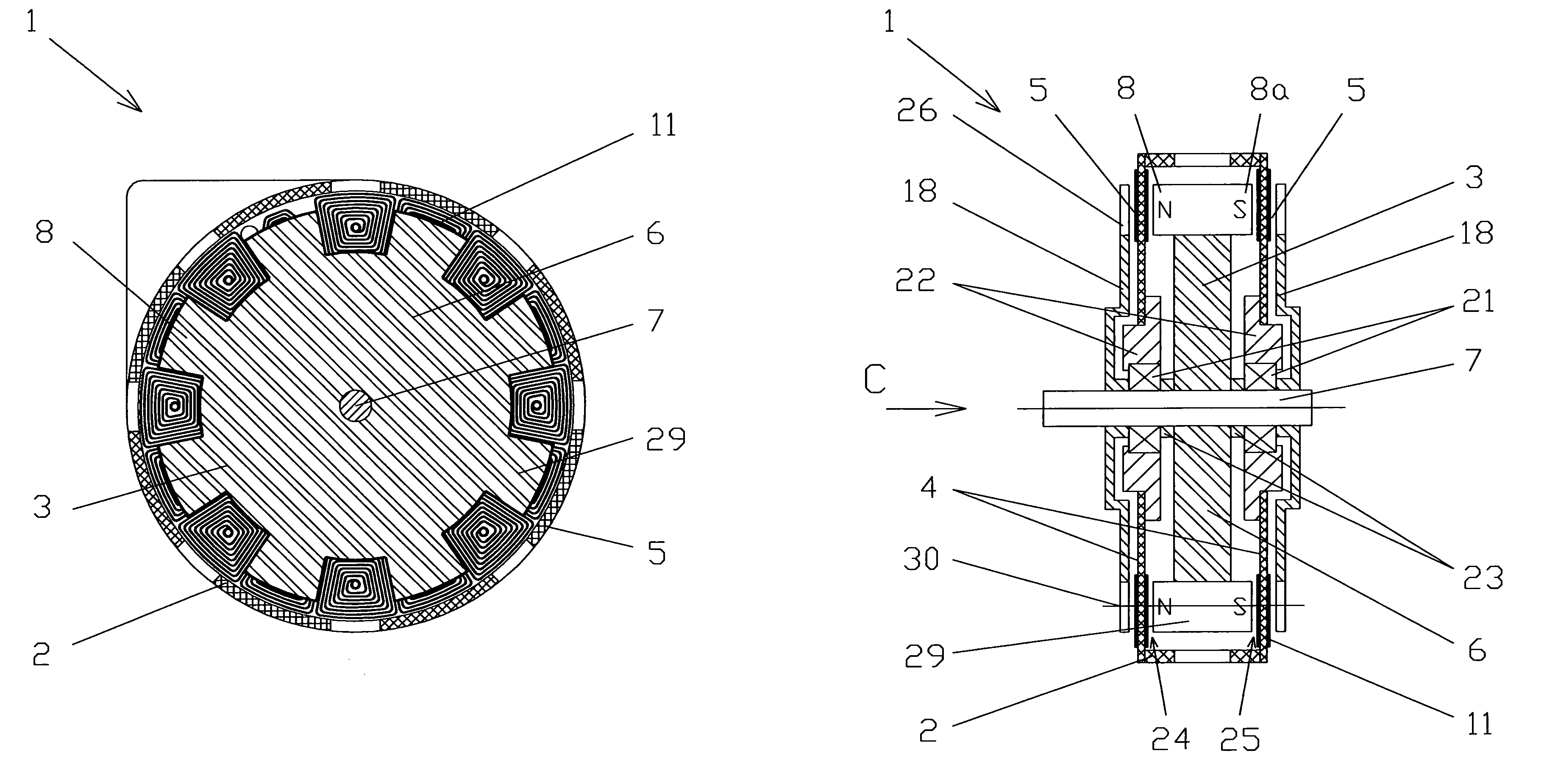 Brushless DC electric motor