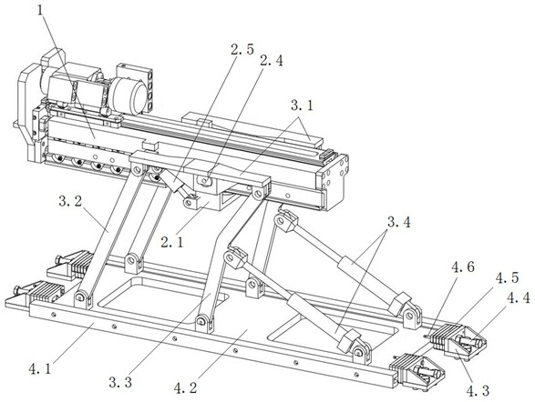 Built-in type advanced detection drilling device of driving and anchoring integrated machine, driving and anchoring integrated machine and advanced detection drilling method