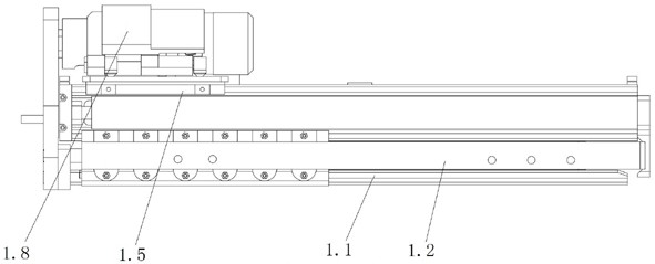 Built-in type advanced detection drilling device of driving and anchoring integrated machine, driving and anchoring integrated machine and advanced detection drilling method