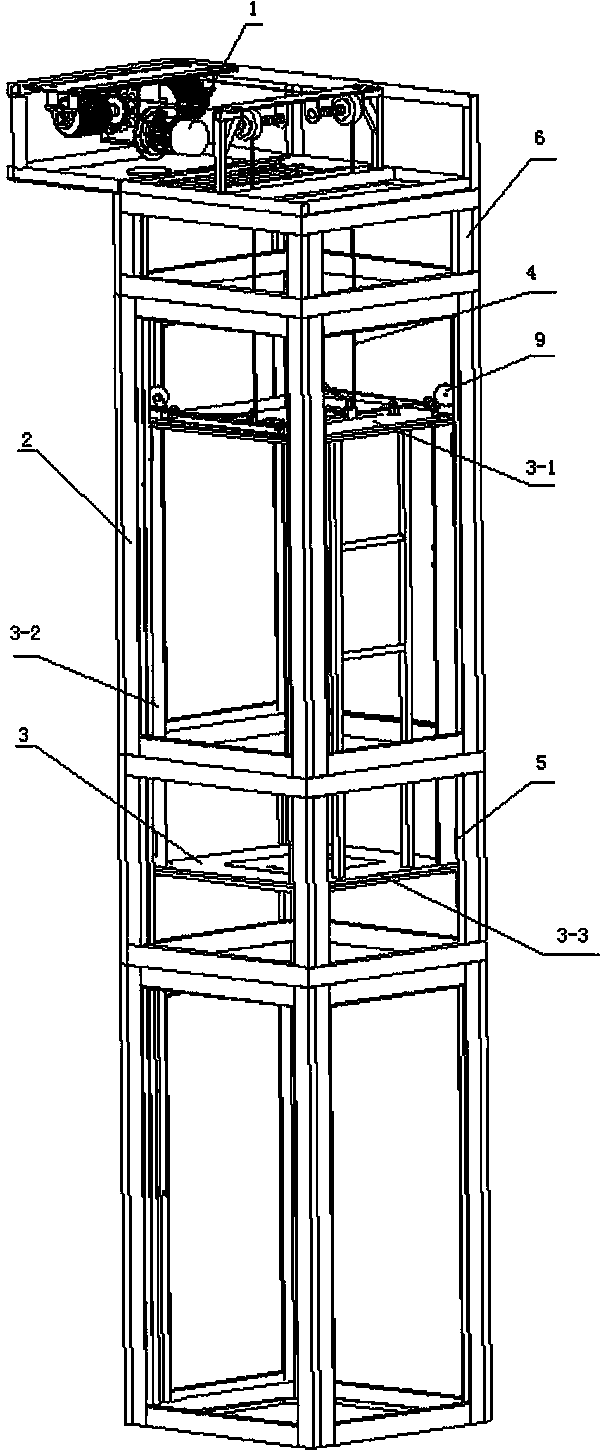 Elevator with airbag protector