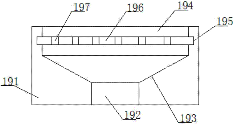 Liquid dust removal device with regional dust removal function