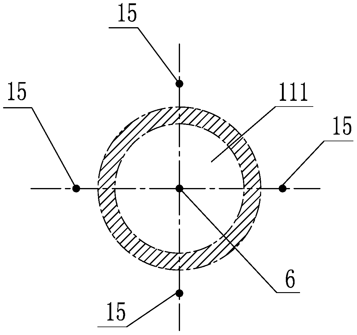 Installation method of semi-suspended rudder in half-ship floating state