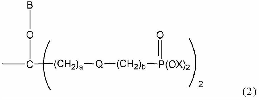 Polymer-modified phosphonic acid derivative containing fluoroalkylene oxide and surface treatment agent containing same