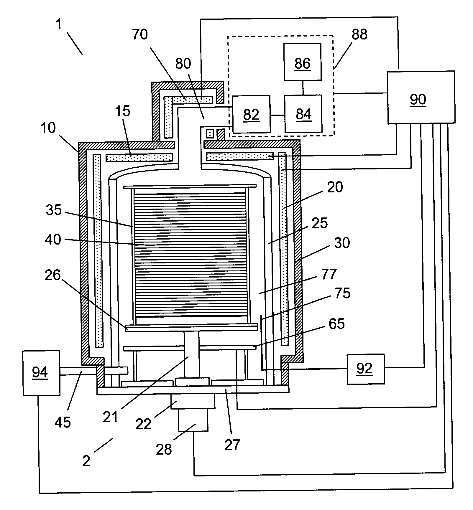 Method for monitoring status of system components