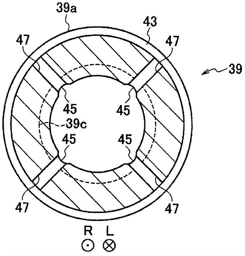 Rotor bearing support structure and supercharger