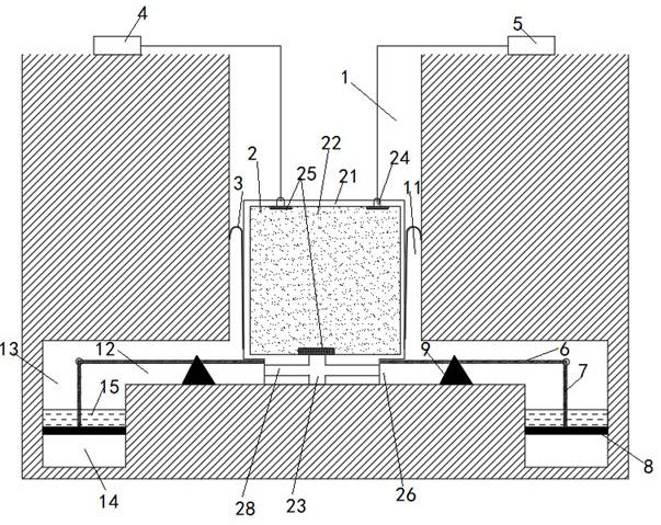 Gravity energy storage system with buffering function