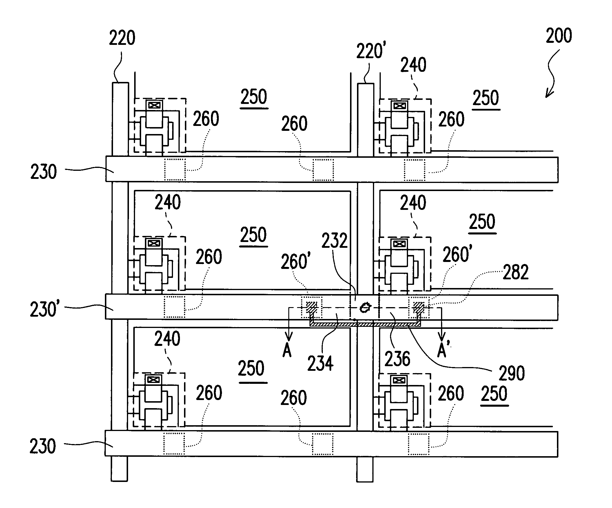 Thin film transistor array substrate and repairing method of the same