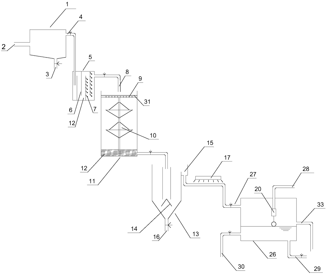 Water reusing system and method in high-rise building