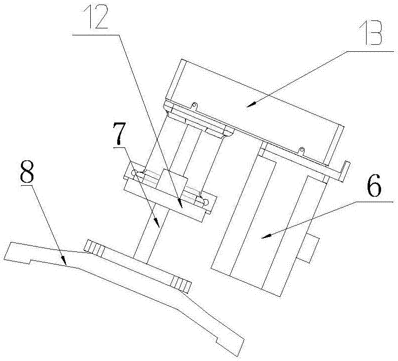 Full-automatic clamping device of tyres