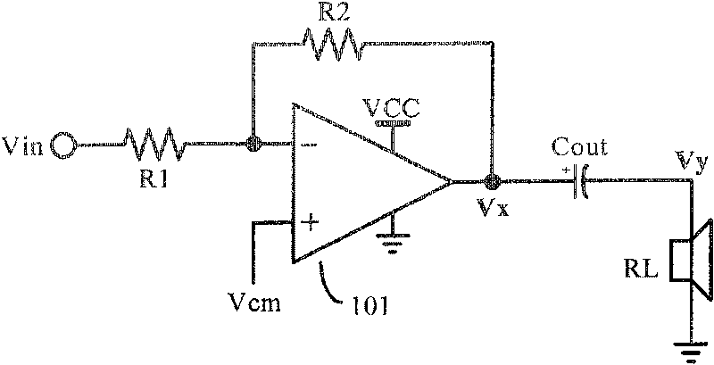 Two-way feedback single-power supply audio power amplifier