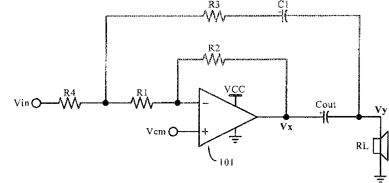 Two-way feedback single-power supply audio power amplifier