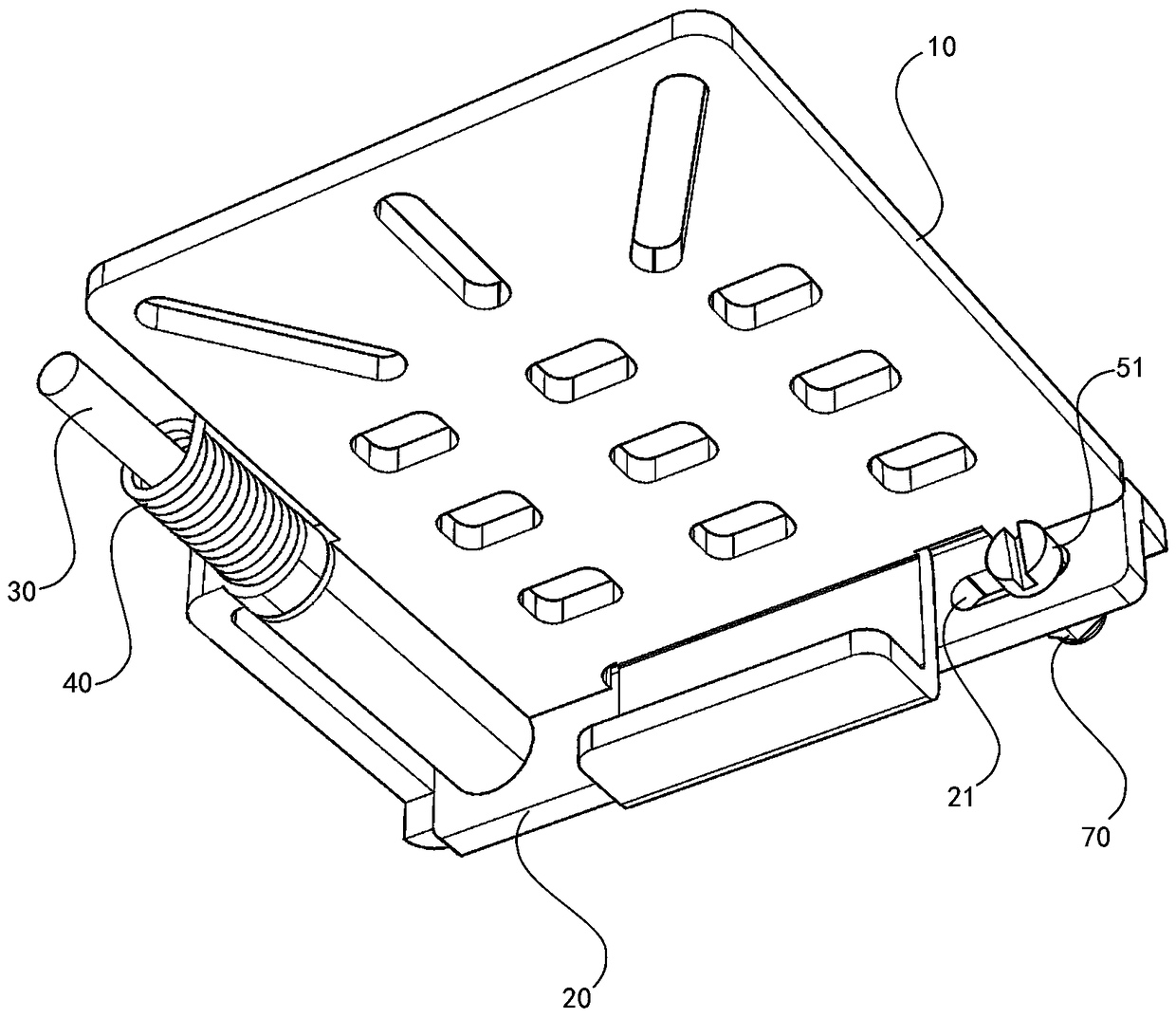 Hand-adjustable limiting device for a rotating lever of a pedal sleeve for preventing the pedal sleeve from being accidentally trampled and a use method thereof