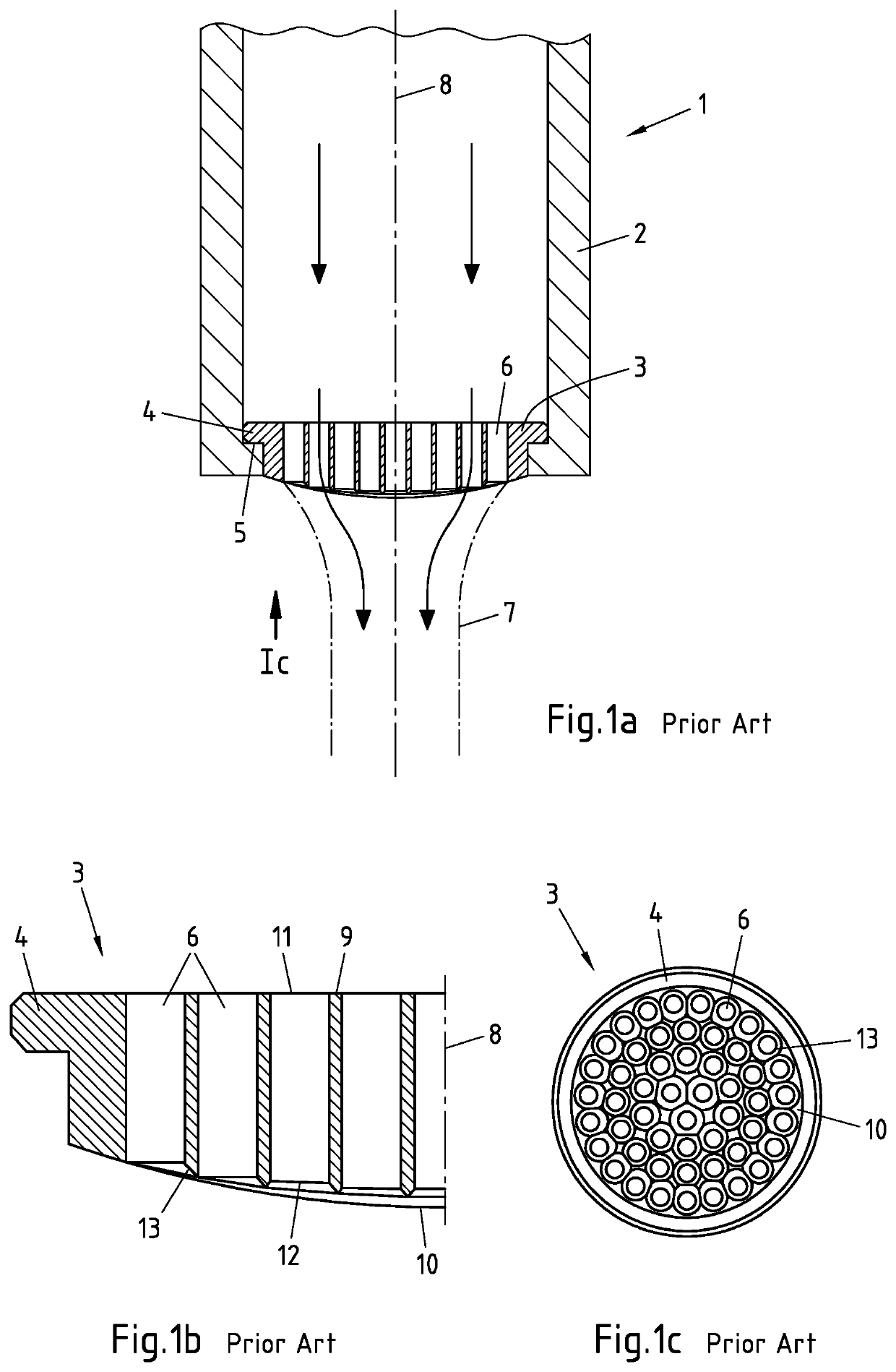 Device for altering the jet shape of pourable products