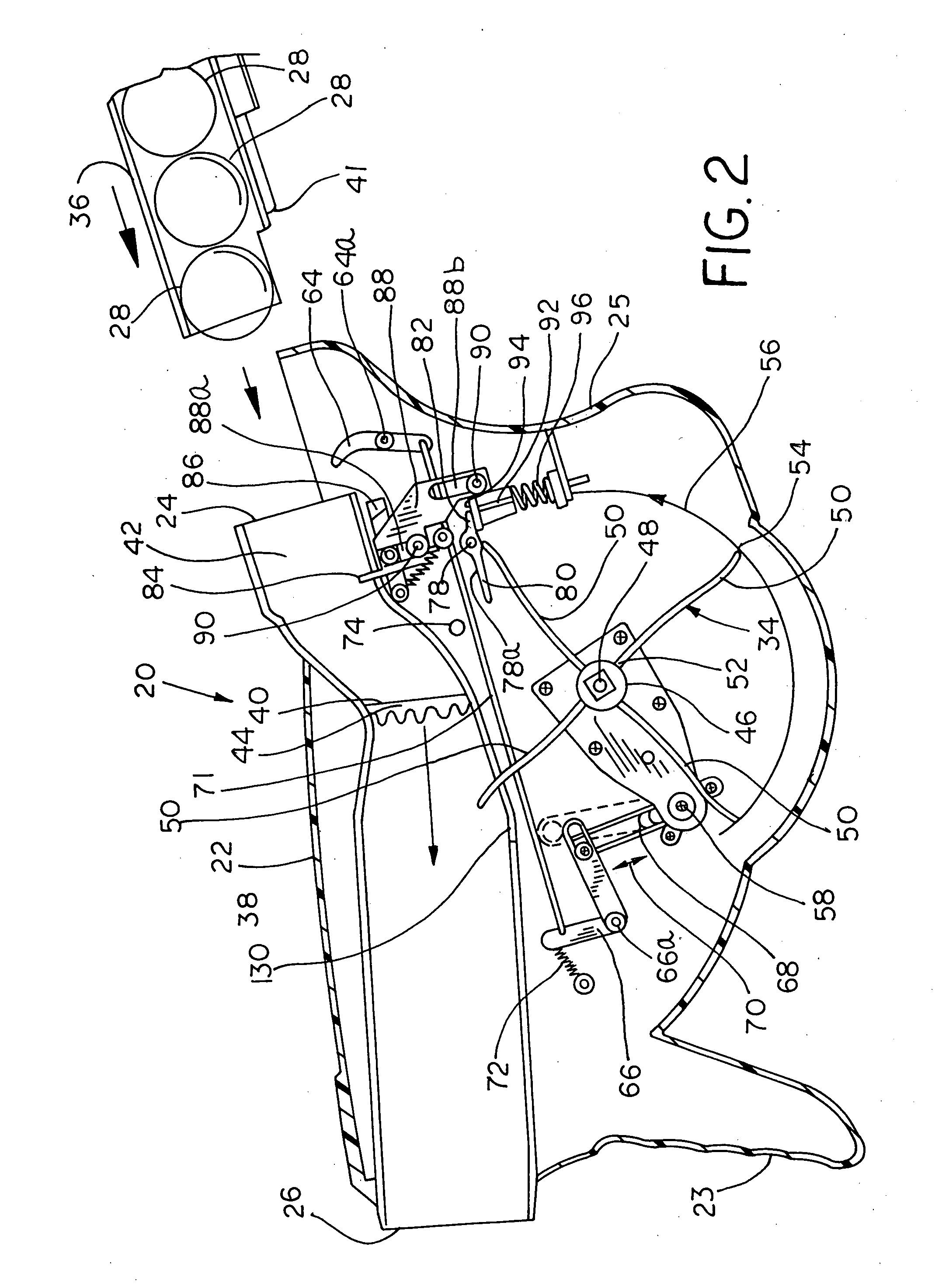 Toy gun for launching a foam projectile