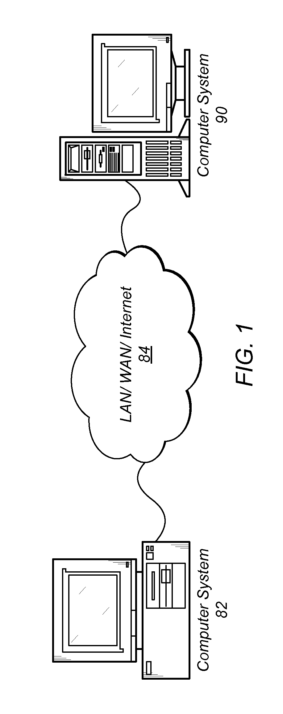 Configuration diagram with connections that represent physical couplings between devices