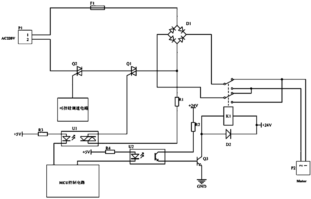 A motor control device of a photovoltaic cleaning device