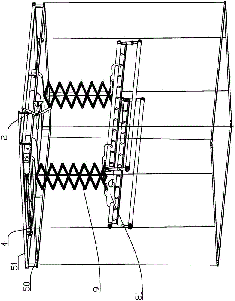 Intelligent electric rain and wind resistant laundry rack