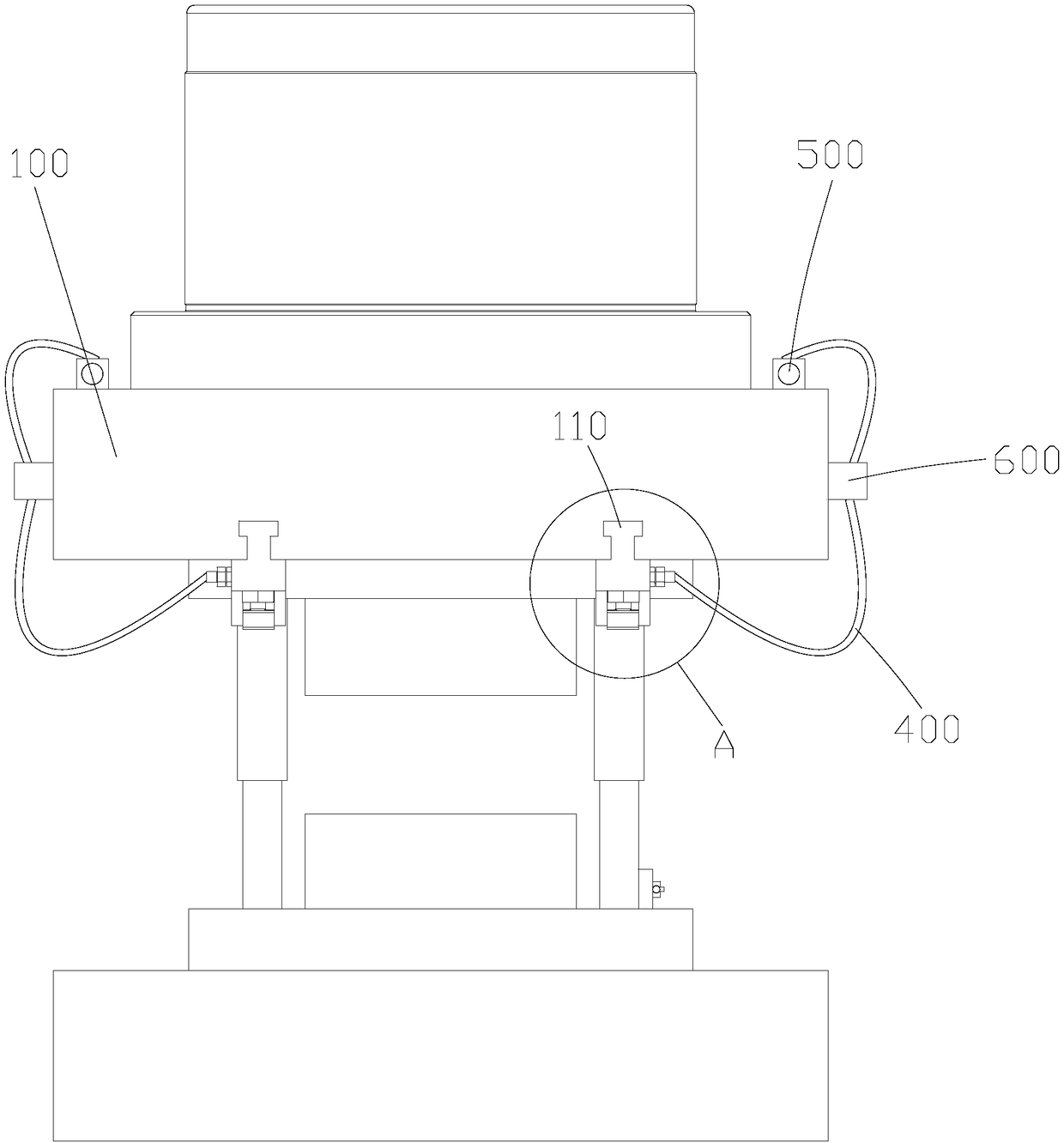 Mode locking system for fine-blanking machine