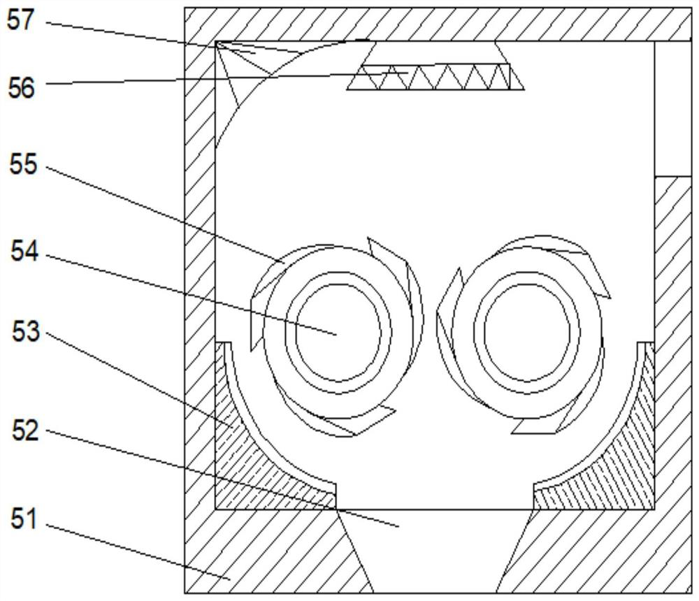 Building waste material crushing device