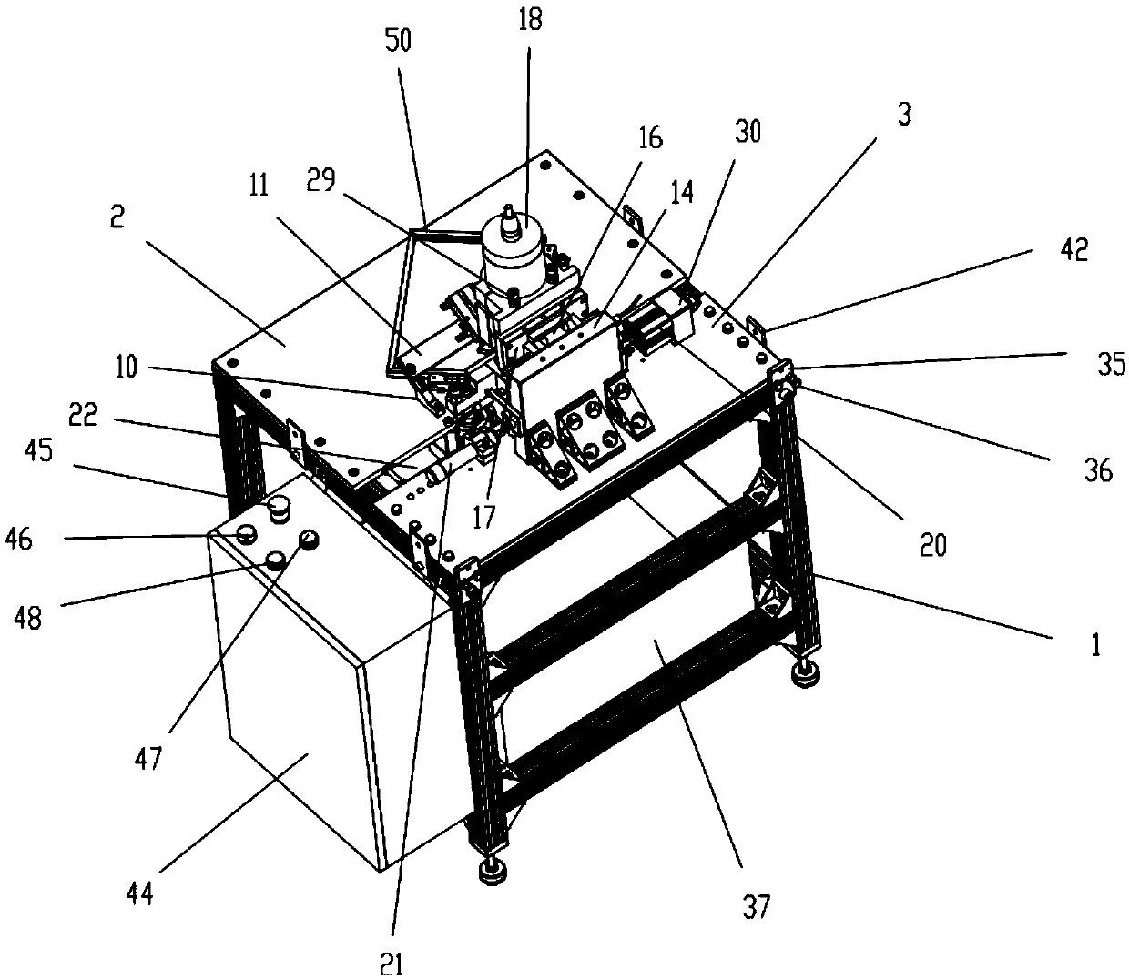 Photo frame chamfering machine