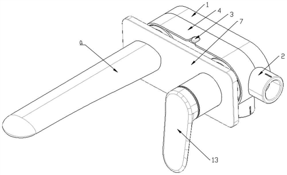 Integrated concealed wash basin faucet and shower head system