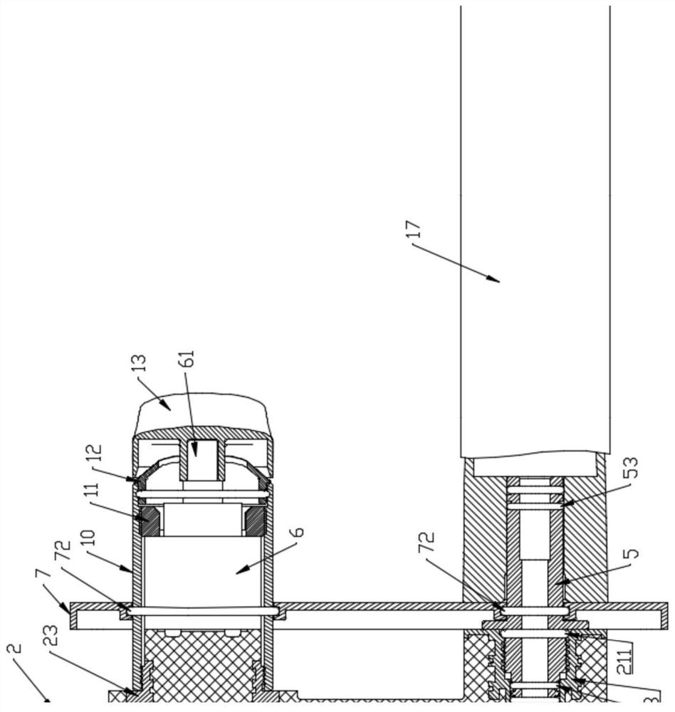 Integrated concealed wash basin faucet and shower head system