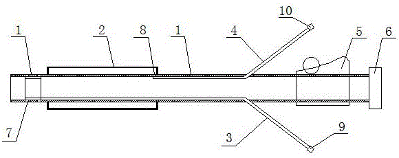 Anus drug injection, styptic and defecating device