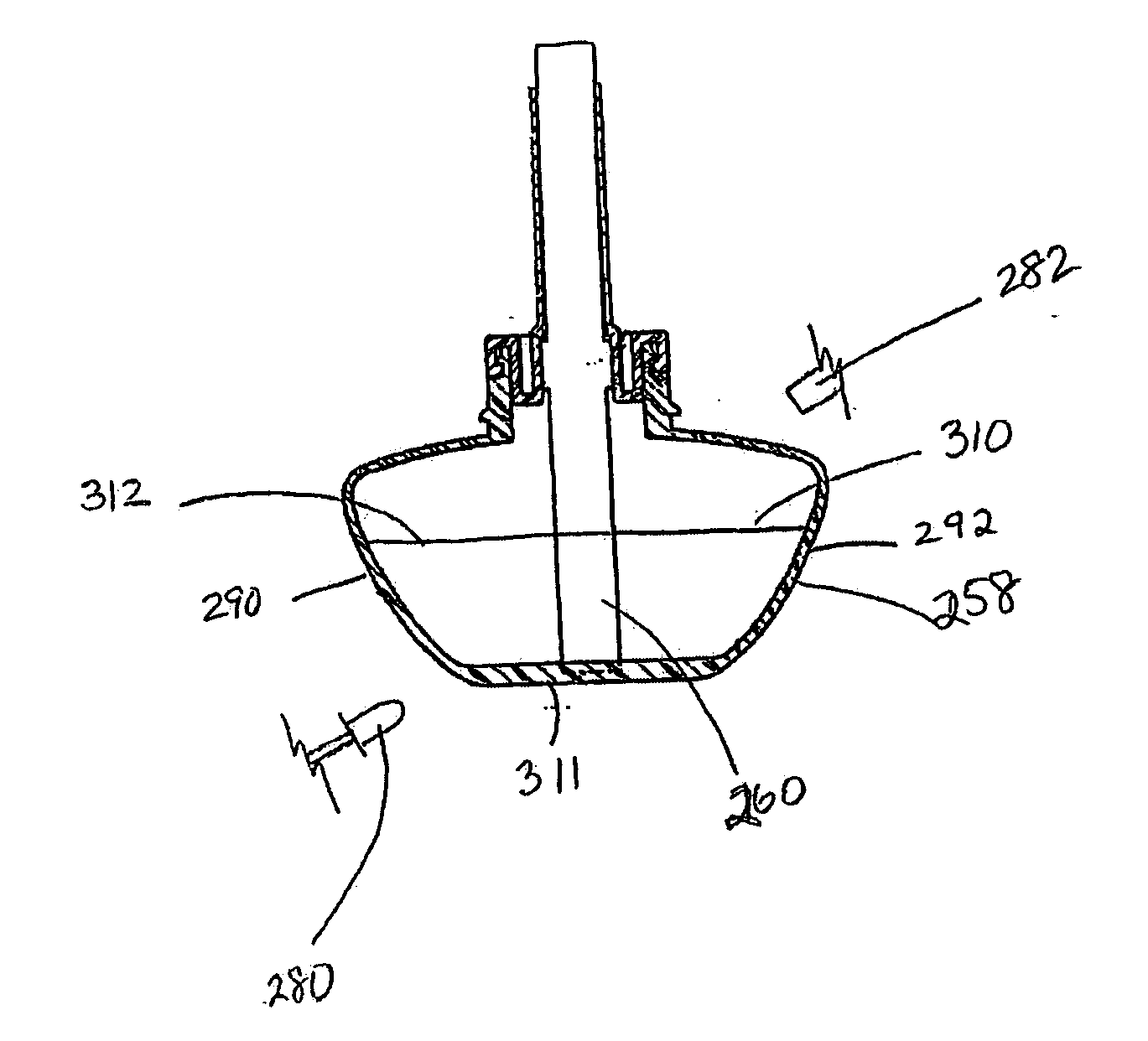 System for detecting a container or contents of the container