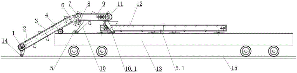 Collecting device for rail-replacing fasteners of long steel rail