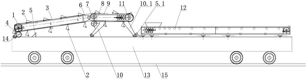 Collecting device for rail-replacing fasteners of long steel rail