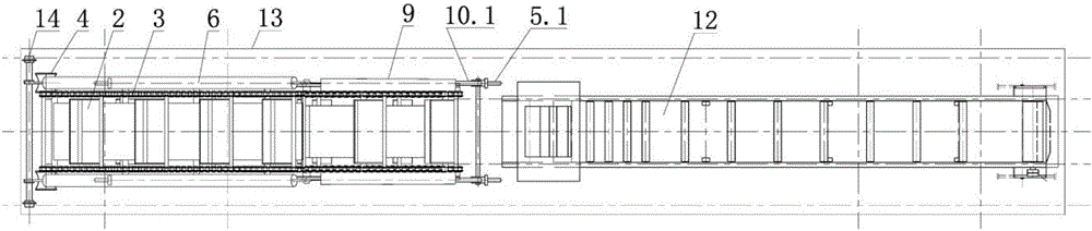 Collecting device for rail-replacing fasteners of long steel rail