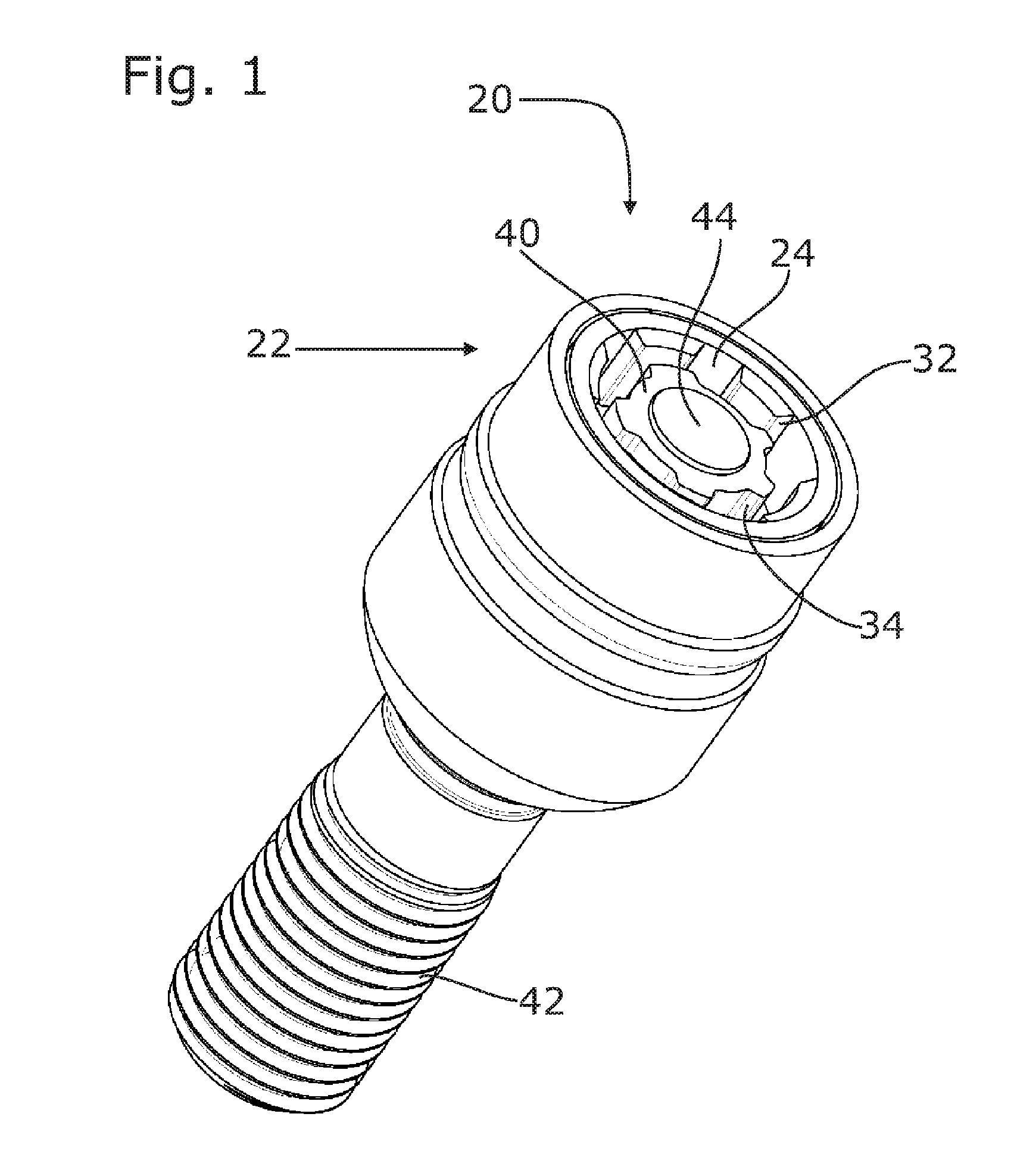 Theft-protected screw part