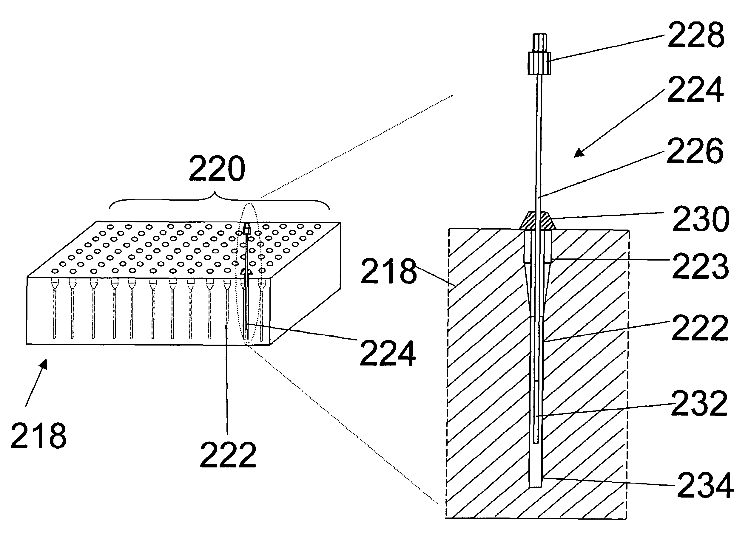 Multiple sampling device and method for investigating biological systems