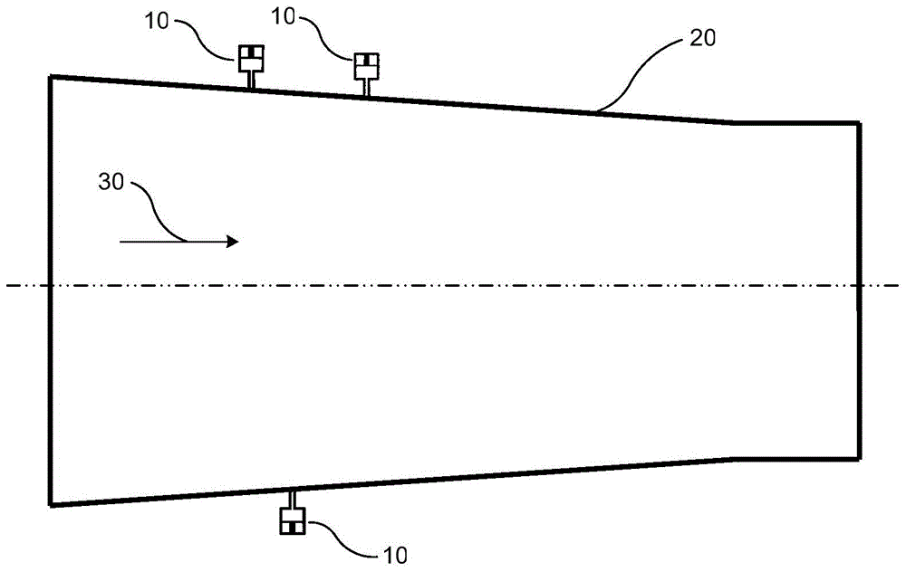 Frequency modulation device for combustion gas turbine flame tube and combustion gas turbine flame tube