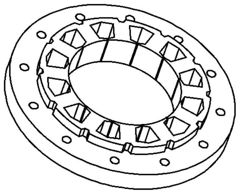 Block type stator forming method under full-size control, block type stator and motor