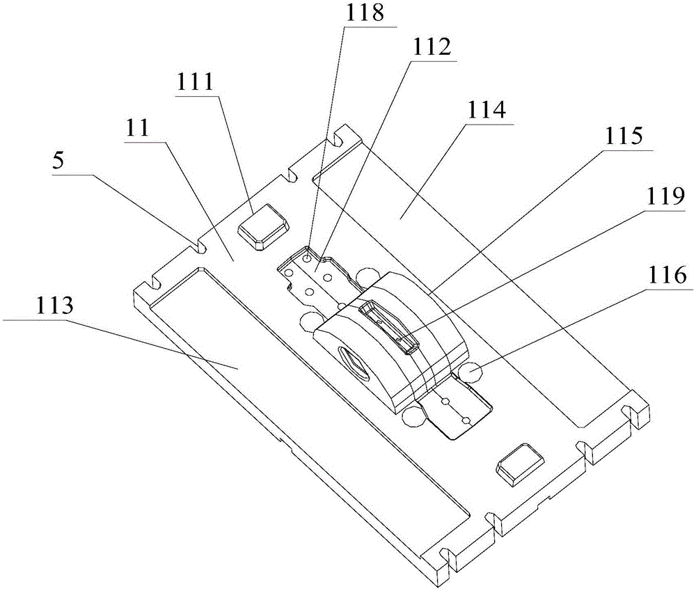 Metal mold low-pressure casting die for box body on cast aluminum gearbox of high-speed train