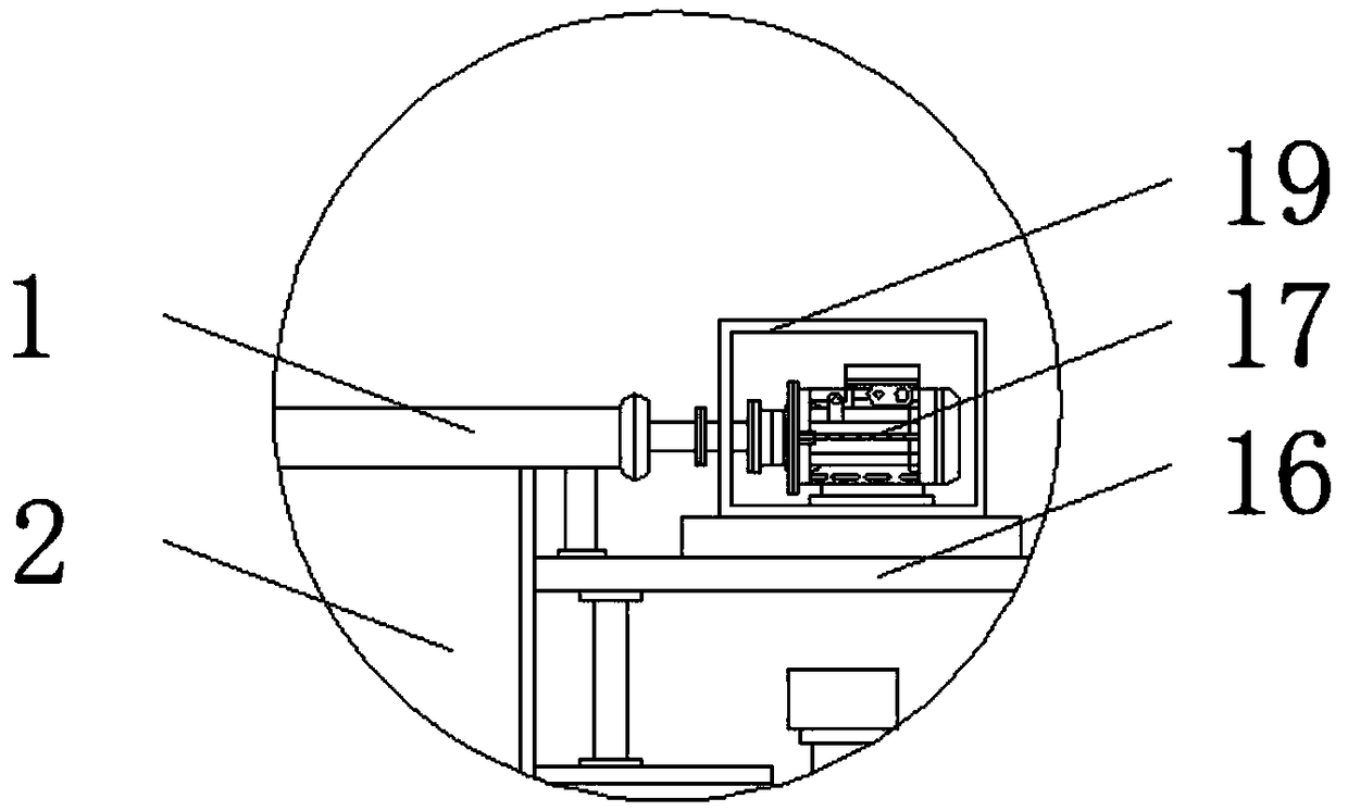 Hanging rack device for instrument