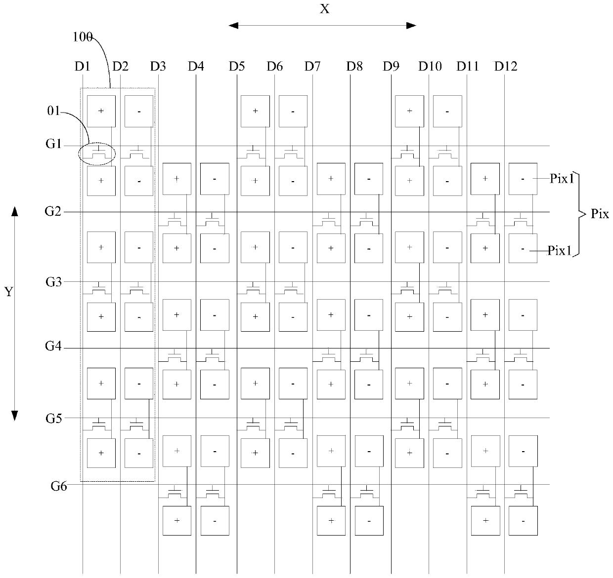 Array substrate, liquid crystal display panel and display device