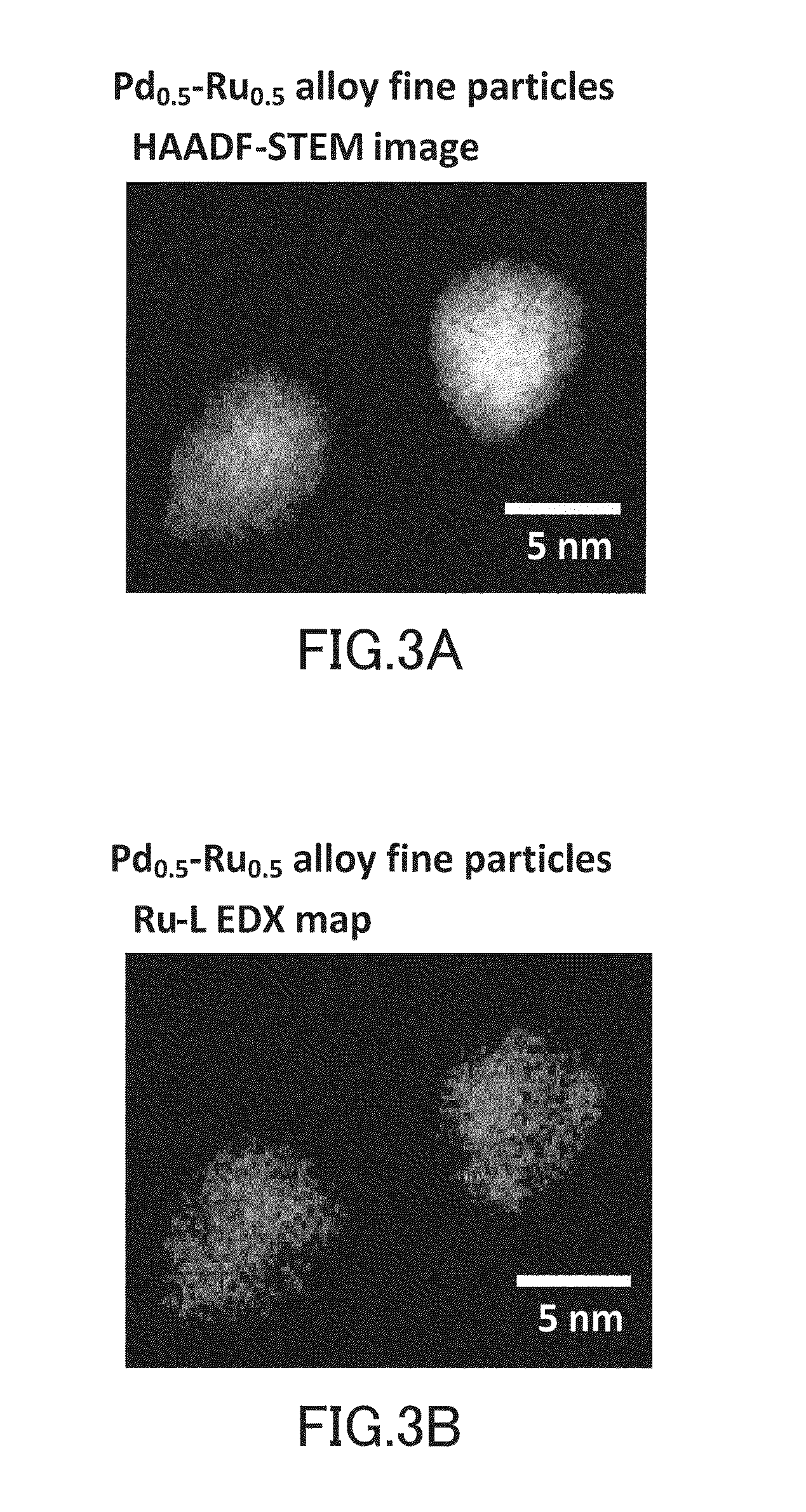 CATALYST USING Pd-Ru SOLID SOLUTION ALLOY FINE PARTICLES