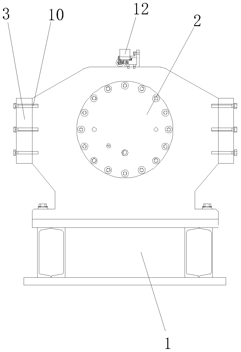 A wheel set unloading machine with a wheel unloading seat with a key structure that can be used in both directions