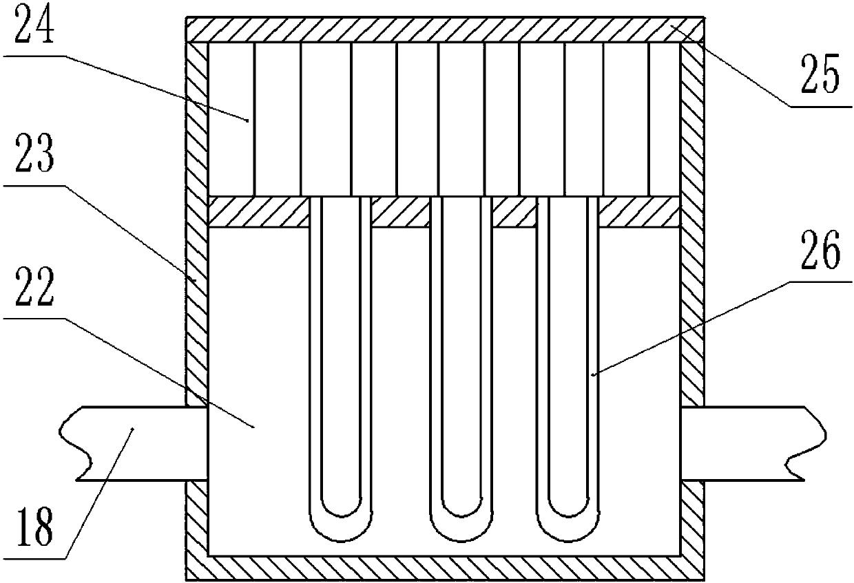 Movable garbage waste gas treatment device