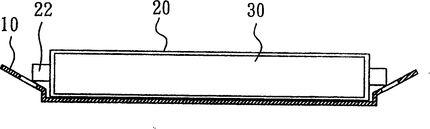 Base assembly for flat display and assembling method thereof