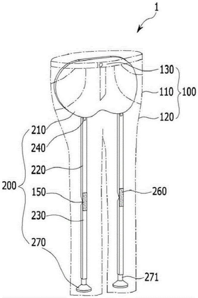 Wearable chair device