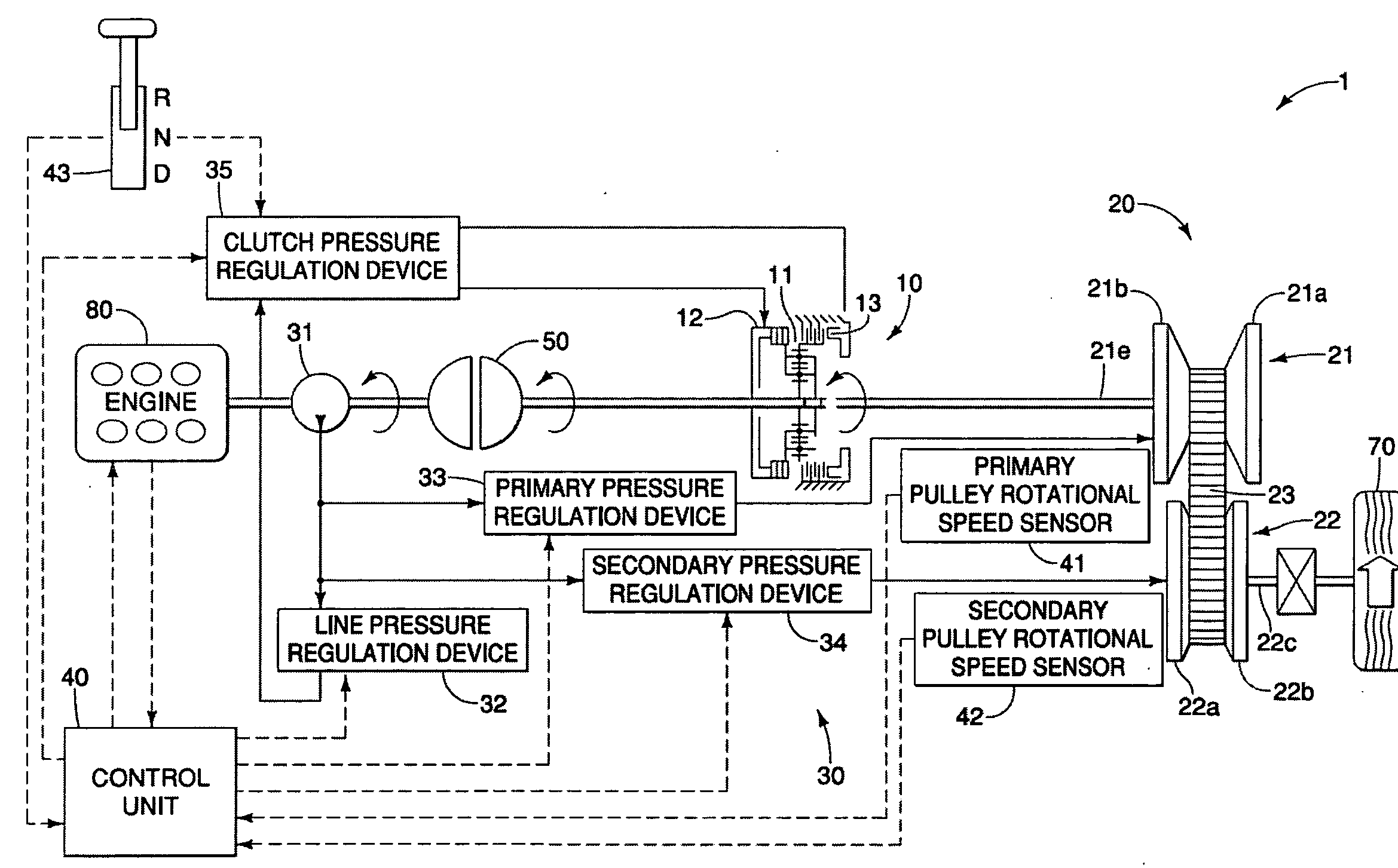 Torque control device for continuously variable transmission