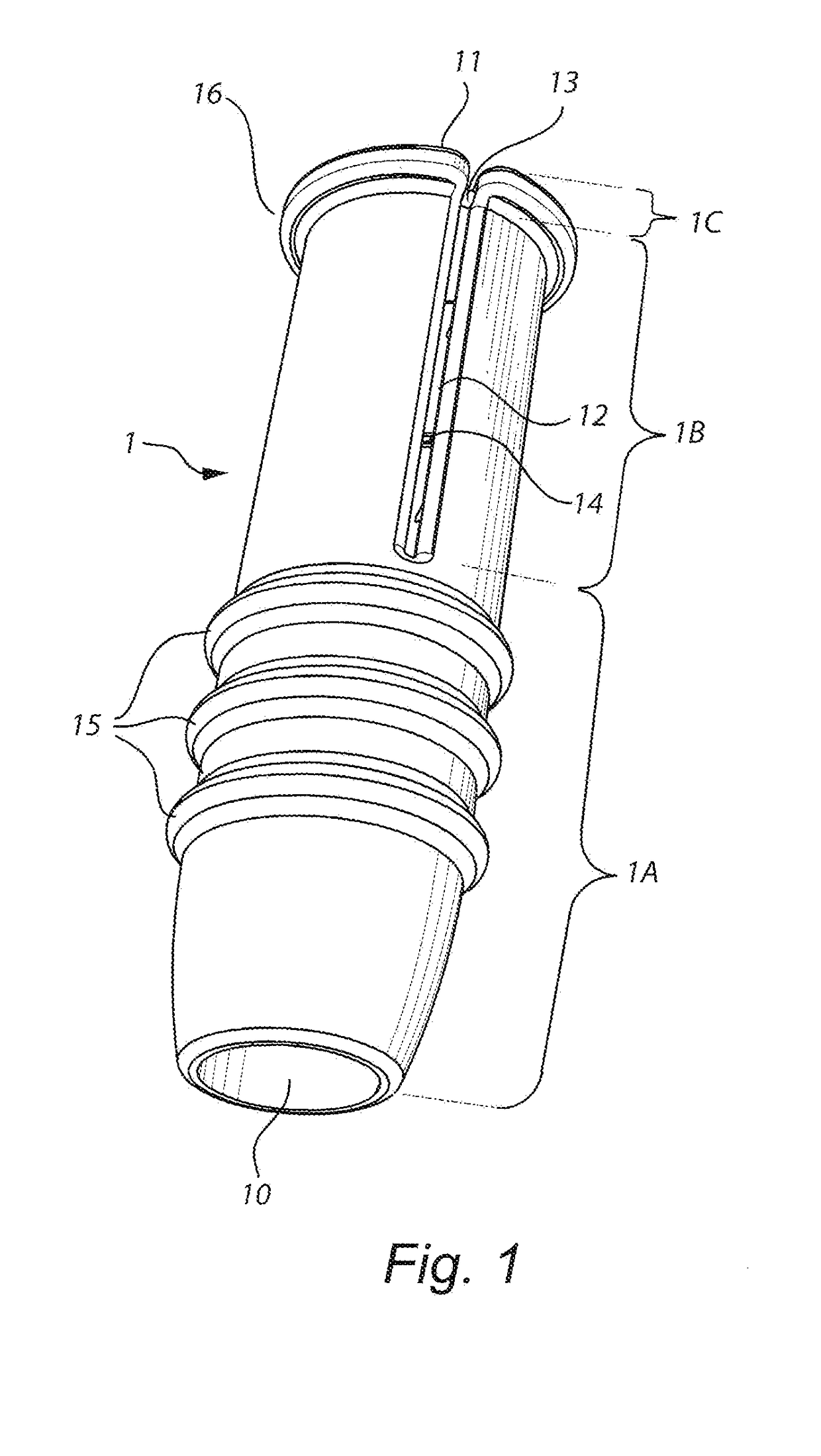 Catheter with partially slitted insertion aid