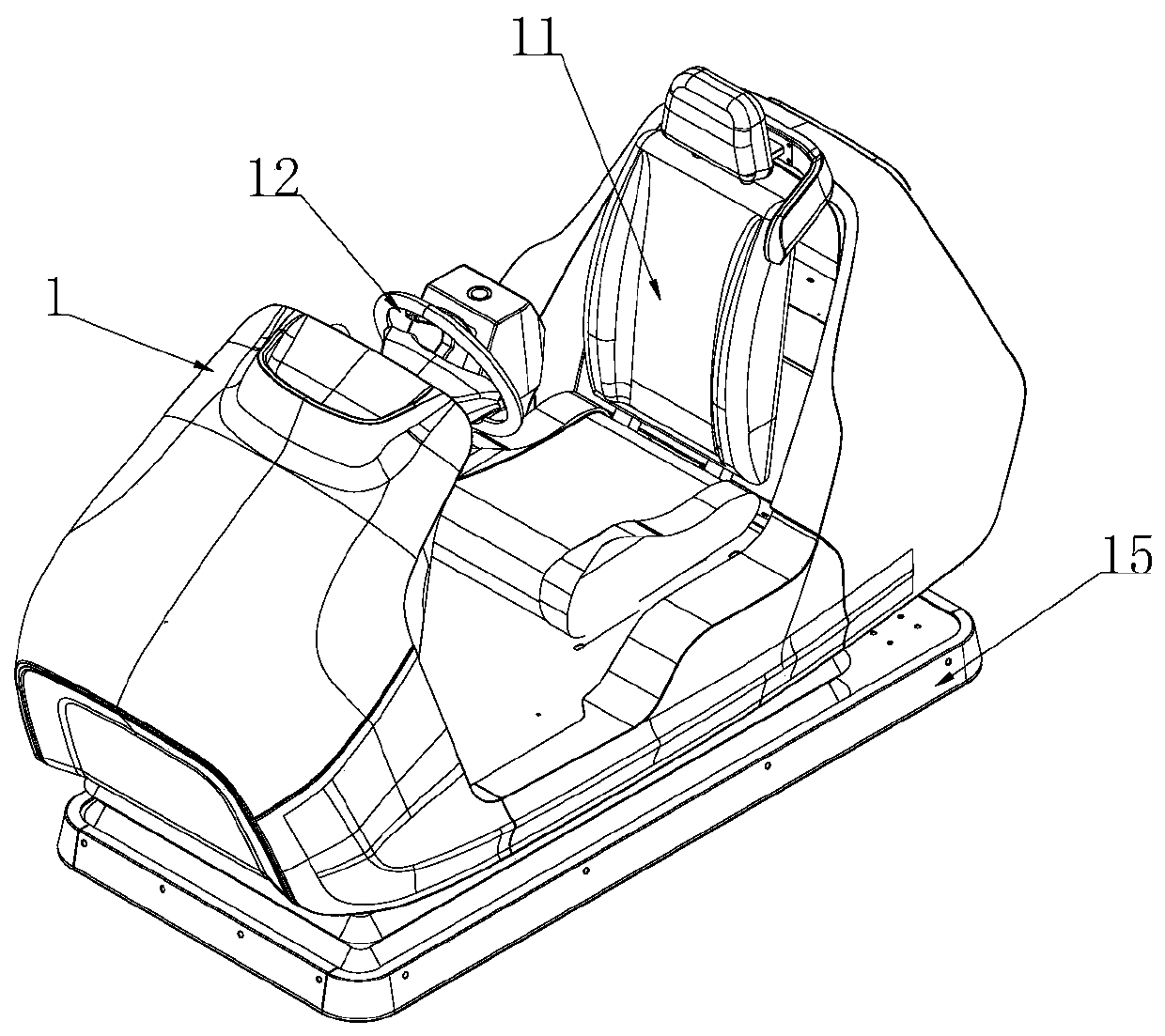 VR simulation driving training device