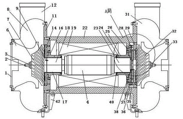 An air suspension centrifugal blower