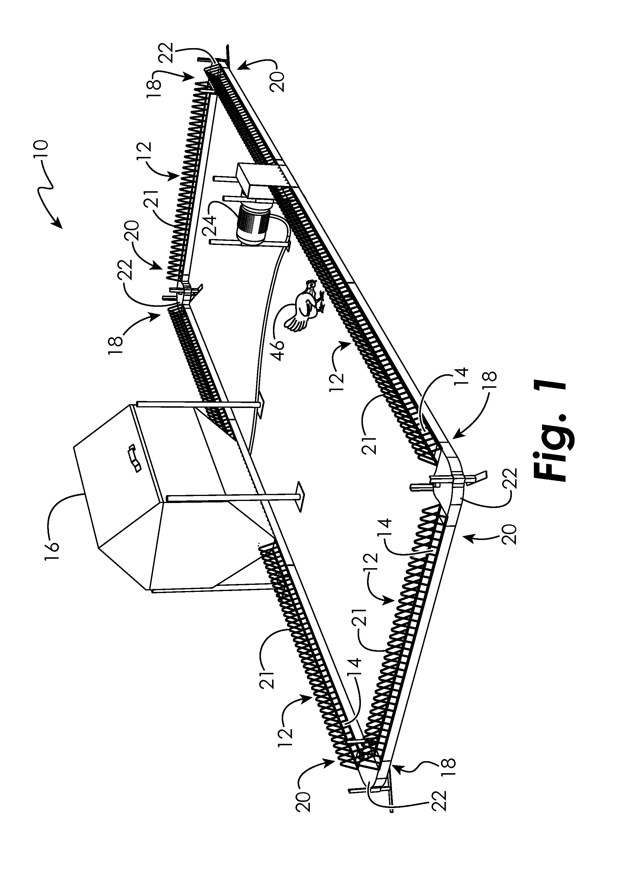 Avian beak trimming chain