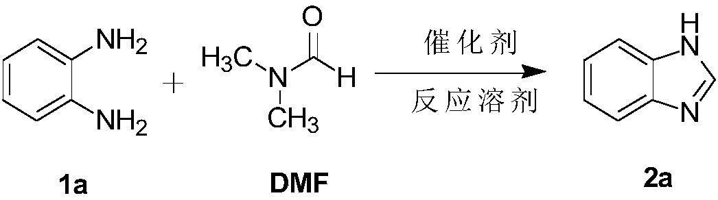 Method for synthesizing benzimidazole and derivative